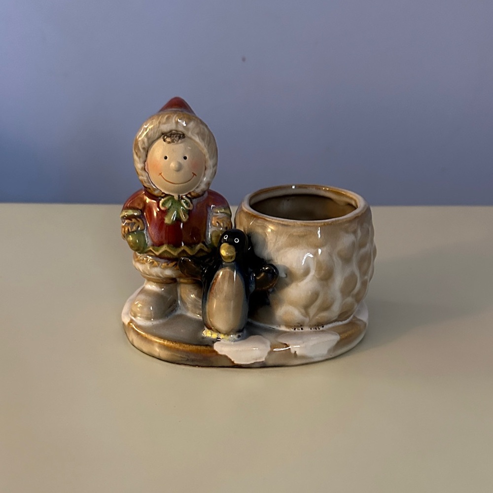 Yankee Candle Festive Child and Penguin Holder